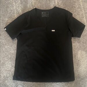 Figs Classic Black scrub top